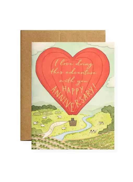 Anniversary Balloon Greeting Card