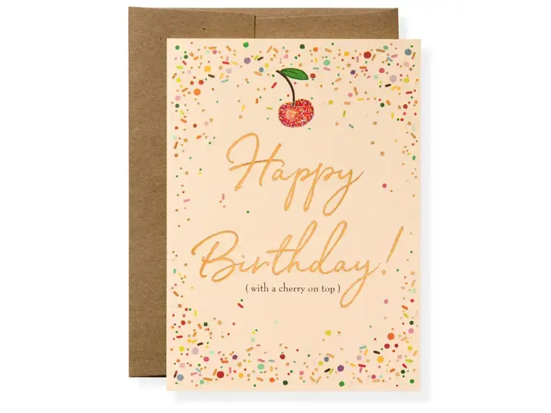Karen Adams Designs Cherry On Top Greeting Card