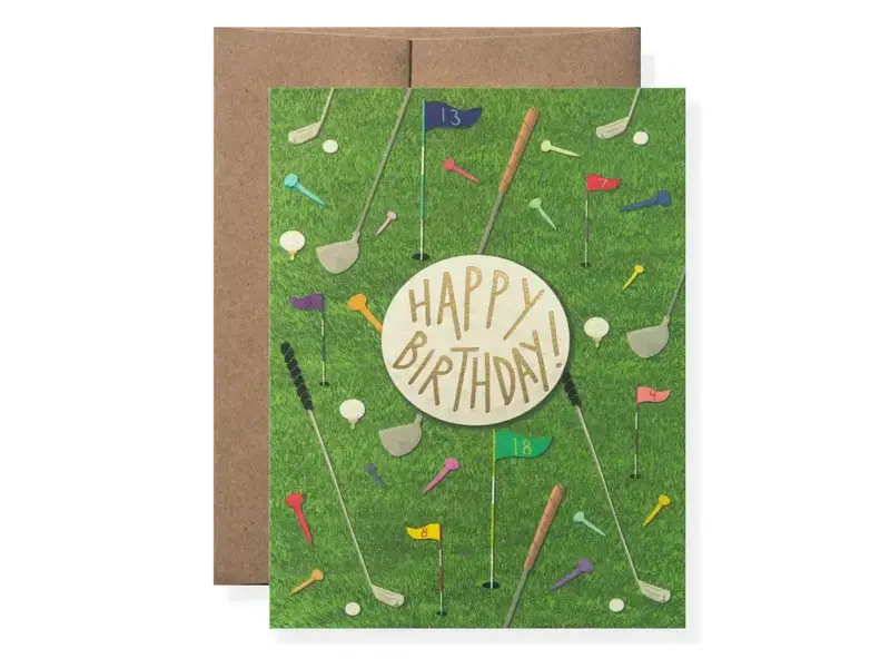Karen Adams Designs Golf Greeting Card