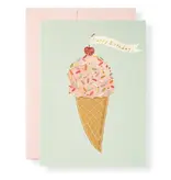 Karen Adams Designs Ice Cream Cone Greeting Card