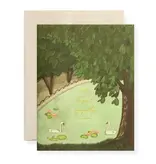 Karen Adams Designs Swan Sympathy Greeting Card