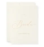 Karen Adams Designs To My Bride Greeting Card