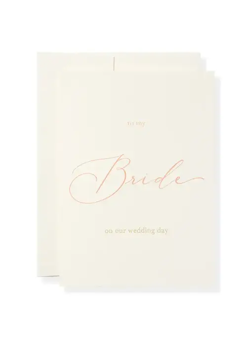 To My Bride Greeting Card