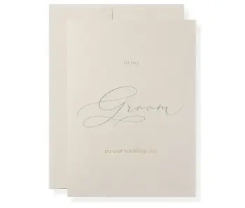 To My Groom Greeting Card