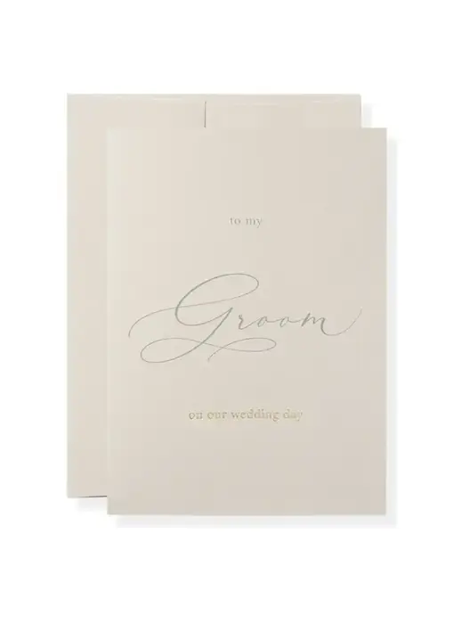 To My Groom Greeting Card