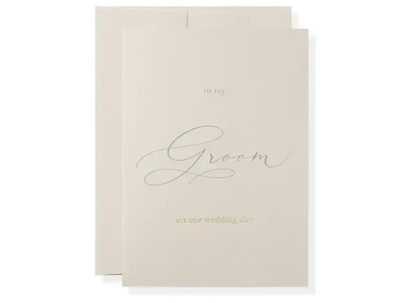 Karen Adams Designs To My Groom Greeting Card