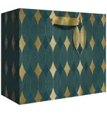 Jillson & Roberts Gift Bags - Medium - Gilded Geo Gold