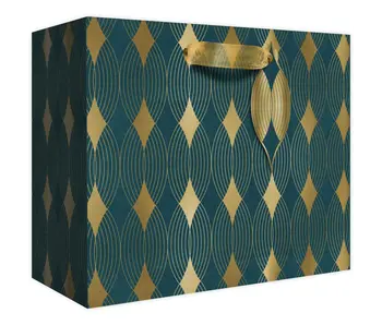 Gift Bags - Medium - Gilded Geo Gold