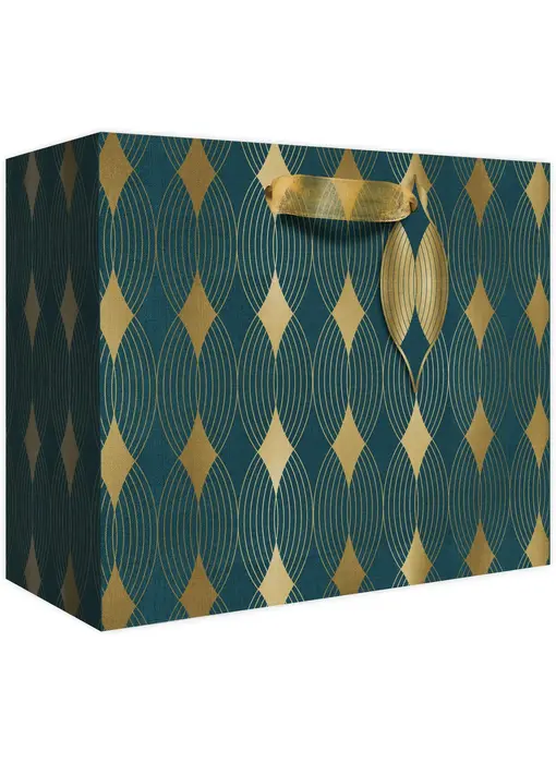 Gift Bags - Medium - Gilded Geo Gold