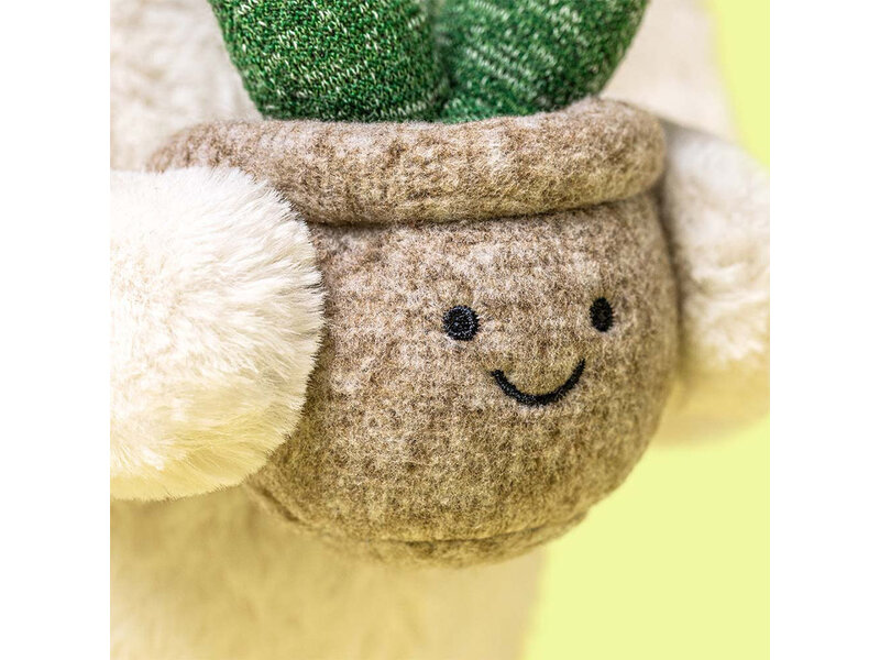JellyCat Inc Cream Bunny with Plant