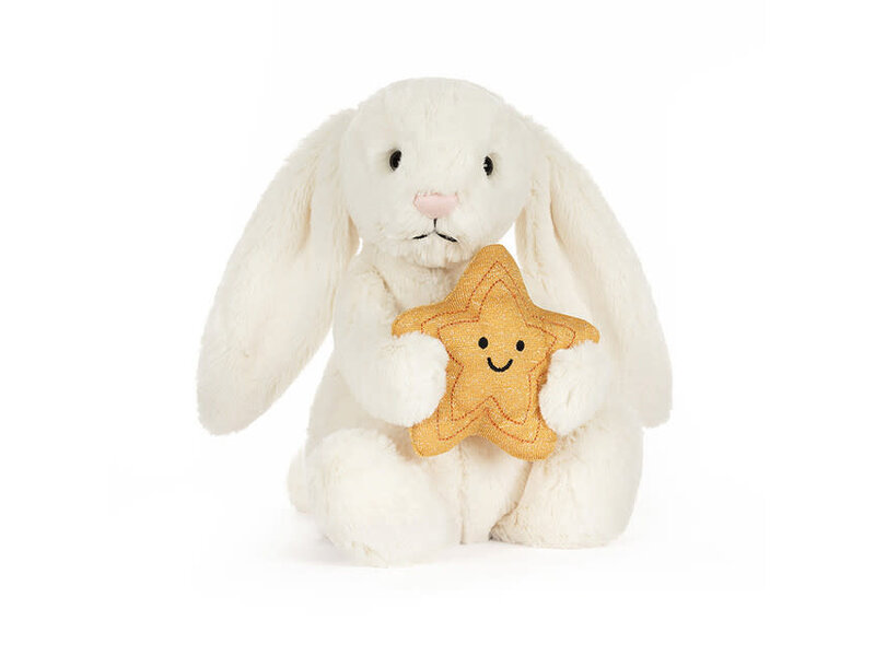 JellyCat Inc Cream Bunny with Star