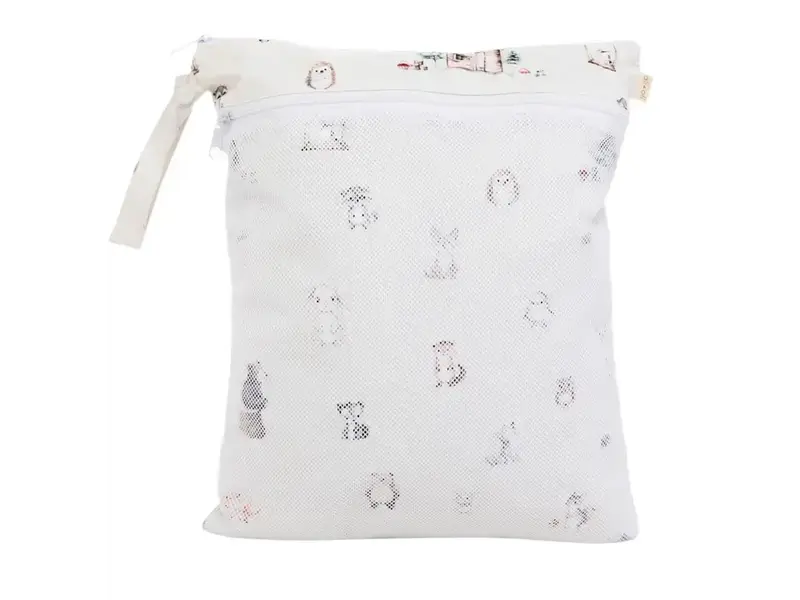 Ali + Oli Dual-Compartment Wet/Dry Bag with Mesh Pocket (Woodlands)