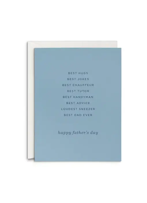 Best Hugs Father's Day Greeting Card