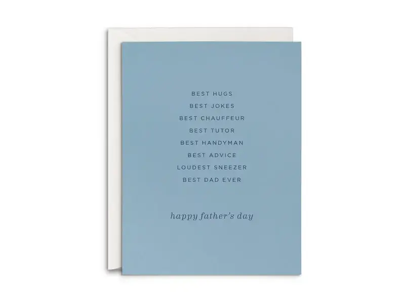 Smitten on Paper Best Hugs Father's Day Greeting Card