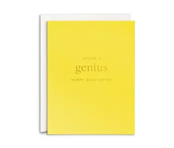 Genius Graduation Greeting Card