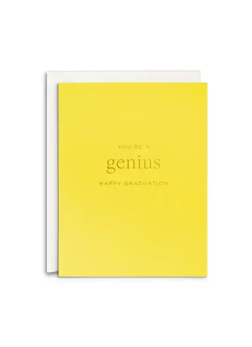Genius Graduation Greeting Card