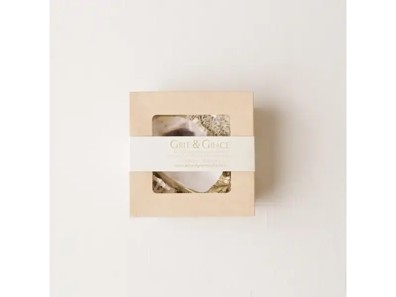 Grit and Grace Studio Oyster Jewelry Dish  - Gold