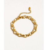 MAIQ Accessories Dawson 18K Gold Non-Tarnish Braided Chain Bracelet