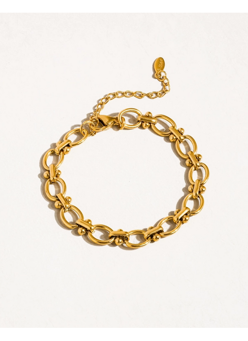 Dawson 18K Gold Non-Tarnish Braided Chain Bracelet