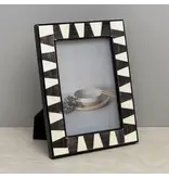 India Handicraft Exporter Black Horn & Bone Photo Frame - 5x7