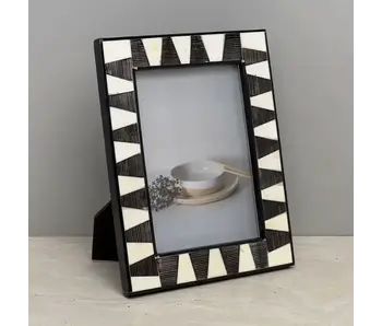 Black Horn & Bone Photo Frame - 5x7