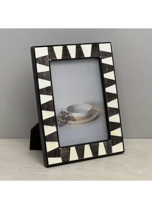 Black Horn & Bone Photo Frame - 5x7