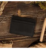 American Leather Goods Genuine Leather Card Holder Wallet - Black