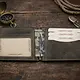 Genuine Leather Money Clip Wallet - Grey