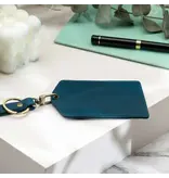 American Leather Goods Genuine Leather Luggage Tag - Blue