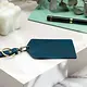 Genuine Leather Luggage Tag - Blue