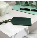 American Leather Goods Genuine Leather Luggage Tag - Green