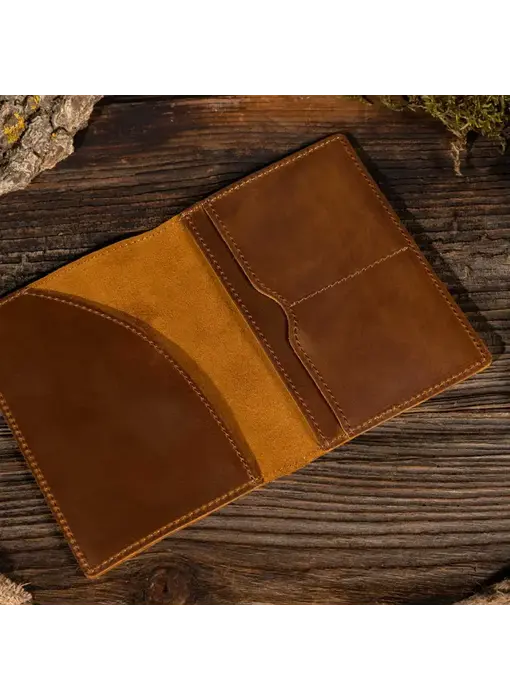 Genuine Passport Cover - Brown