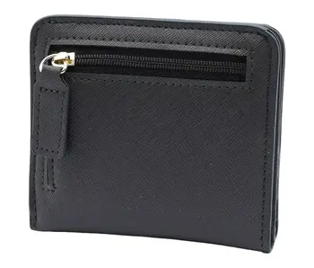 Genuine Leather Small Compact Bifold Wallet - Dark Brown