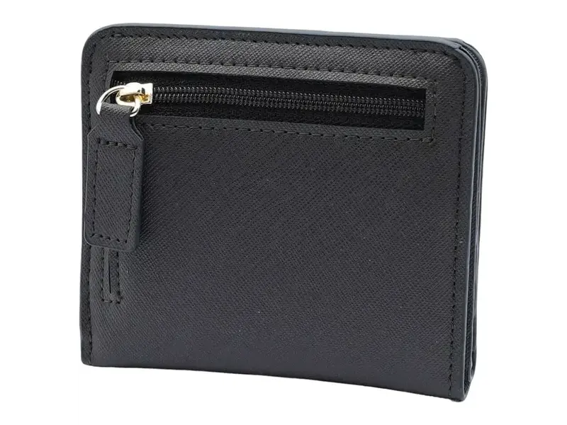 American Leather Goods Genuine Leather Small Compact Bifold Wallet - Dark Brown