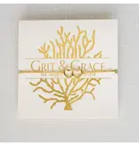 Grit and Grace Studio Double Heart Grit Adjustable Bolo Bracelet