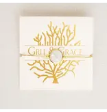 Grit and Grace Studio Pearl Grit Adjustable Bolo Bracelet