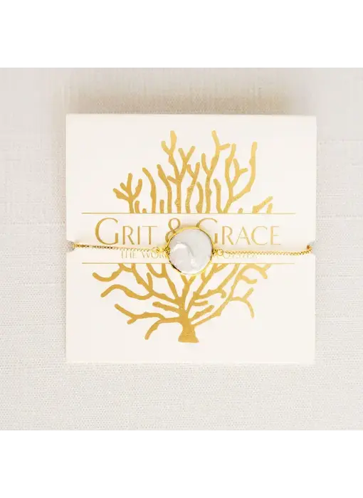 Pearl Grit Adjustable Bolo Bracelet