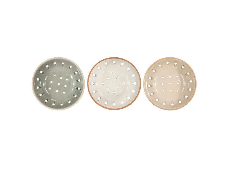 Creative Co-OP Stoneware Berry Bowl, 3 Colors