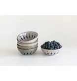 Creative Co-OP Stoneware Berry Bowl, 3 Colors