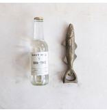 Creative Co-OP Cast Aluminum Fish Shaped Bottle Opener, Antique Gold Finish