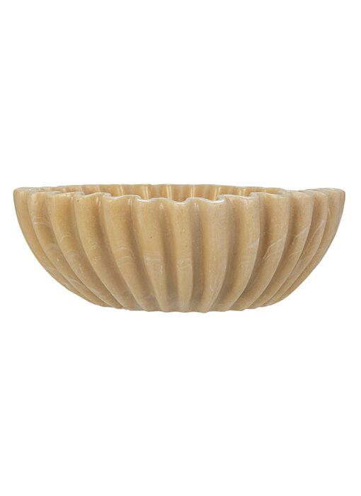 Decorative Resin Pleated Bowl
