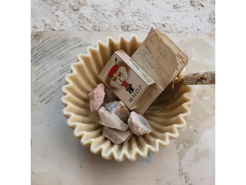 Creative Co-OP Decorative Resin Pleated Bowl