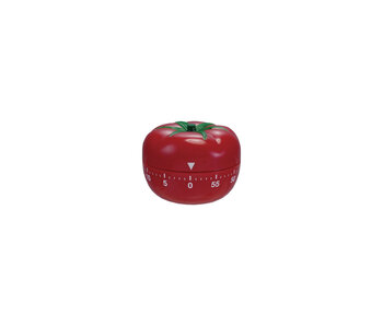 Plastic Tomato Shaped 1 Hour Twist Timer, Red & Green
