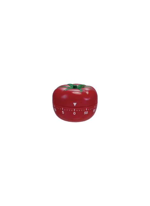 Plastic Tomato Shaped 1 Hour Twist Timer, Red & Green