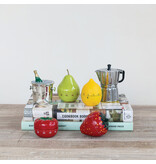 Creative Co-OP Plastic Tomato Shaped 1 Hour Twist Timer, Red & Green