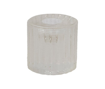 Cut Glass Taper Holder