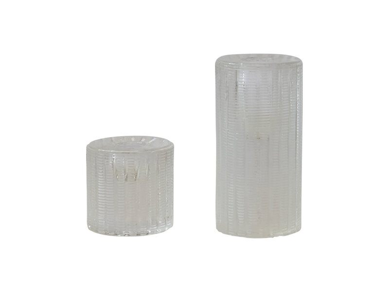 Creative Co-OP Cut Glass Taper Holder