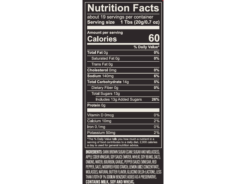 Creative Co-OP Sweet + Savory Sweet Bourbon Grillin Sauce