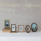 Pewter & Glass Photo Frames with Art - Small Rectangle