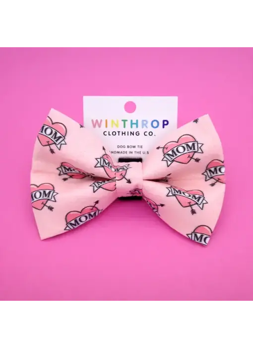 Mother's Day Dog Bow Tie